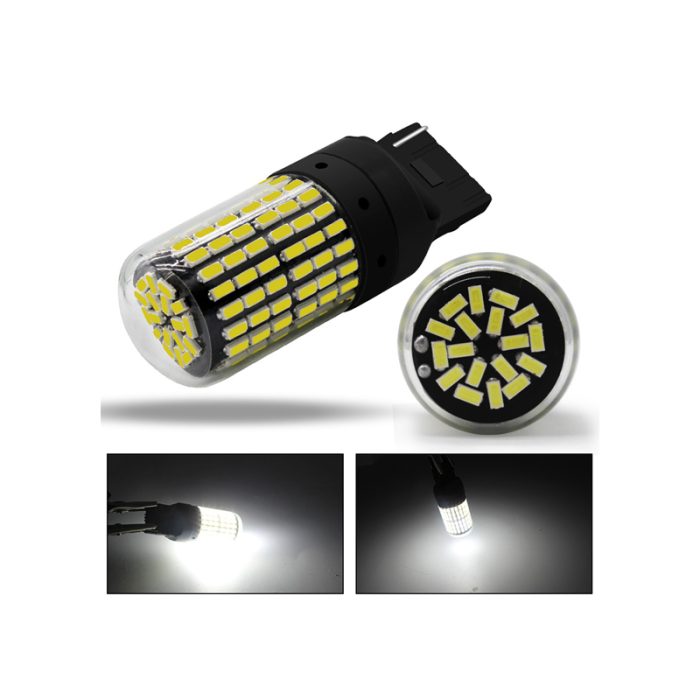 T20 Canbus 7740 144SMD Car Turn Signal Brake Reverse Light White