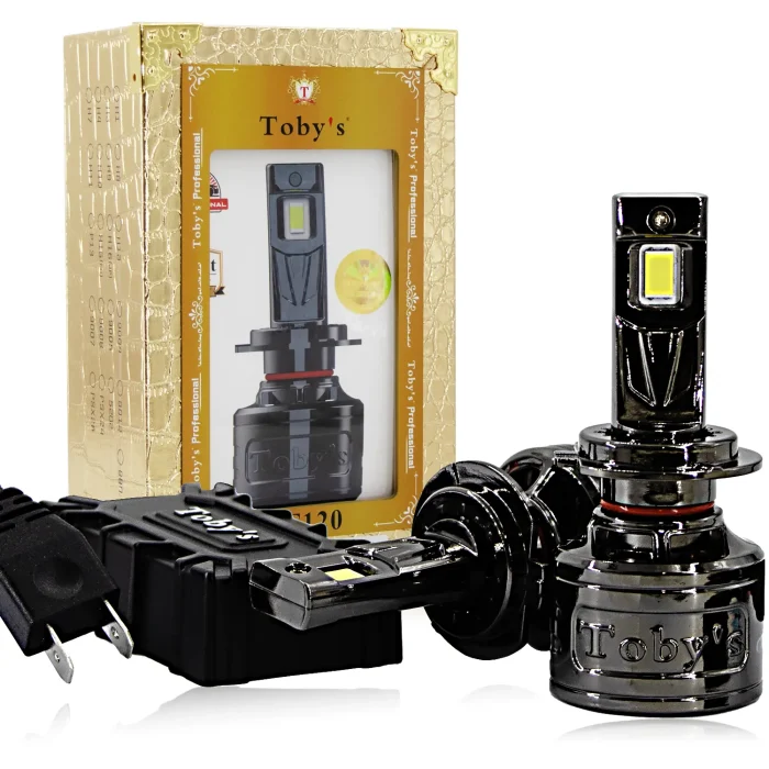 Tobys TF120 H7 2 Pieces Car LED Headlight Original 120W/piece Power 12000/piece Lumens With Color Temperature 6500K