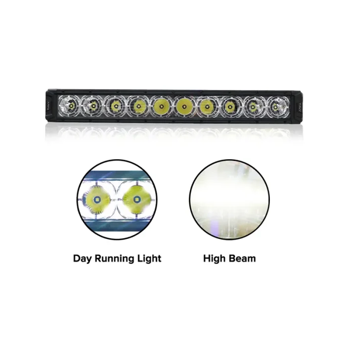 12V TGF 100W 57cm Bar Light For Jeep Wrangler, 9000LM Lumens, Aluminum Housing Material, IP68 Waterproof Rating with 360-Degree Lighting Angle