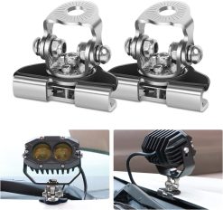 Toby's Led Light Bar Mounting Brackets 2Pcs Stainless Steel for Jeep Truck SUV Off Road Installing Without Drilling