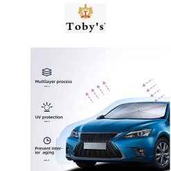 Foldable Car Front Sun Shade Umbrella Car UV Cover Sunshade Heat Insulation Interior Protection (large)