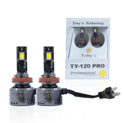 Tobys TY120 PRO H7 2 Pieces Car LED Headlight Bulbs Original 120W Power 12000 Lumens With Color Temperature 6500K