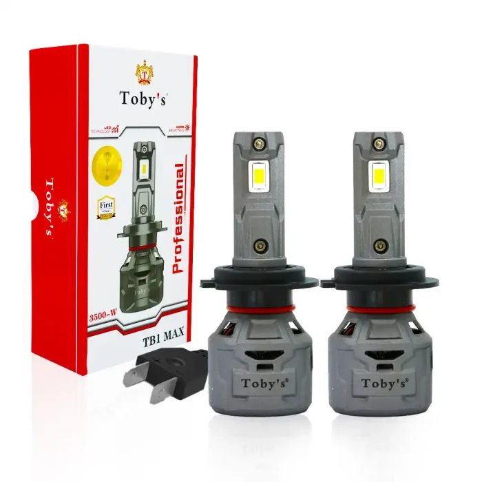 Toby's TB1 MAX 2 Pieces 60W/Pair Original Tested LED Headlight Bulb Assembly 6000 Lumens 30W/Piece Xtreme Bright With Color Temperature 6500K