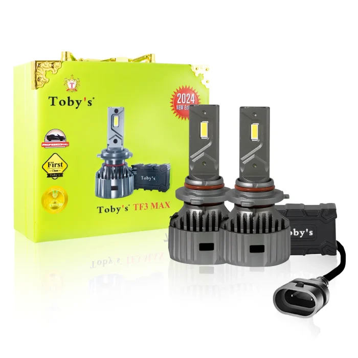 Tobys TF3 Max 2 Pieces 9005 150W LED Headlight Bulb Assembly 15000 Lumens Xtreme Bright With Color Temperature 6500K