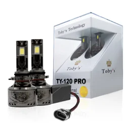 Tobys TY120 PRO 9006 2 Pieces Car LED Headlight Bulbs Original 120W Power 12000 Lumens With Color Temperature 6500K