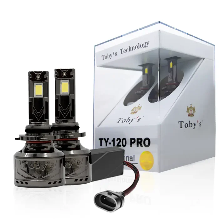 Tobys TY120 PRO 9006 2 Pieces Car LED Headlight Bulbs Original 120W Power 12000 Lumens With Color Temperature 6500K