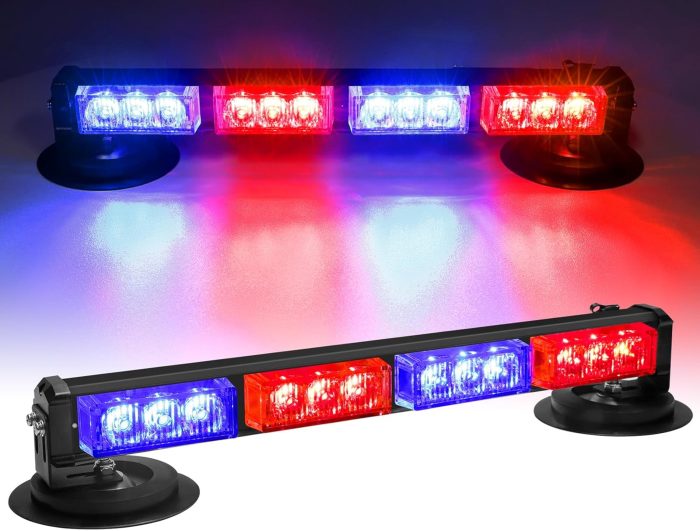TC 40W Red & Blue Flasher