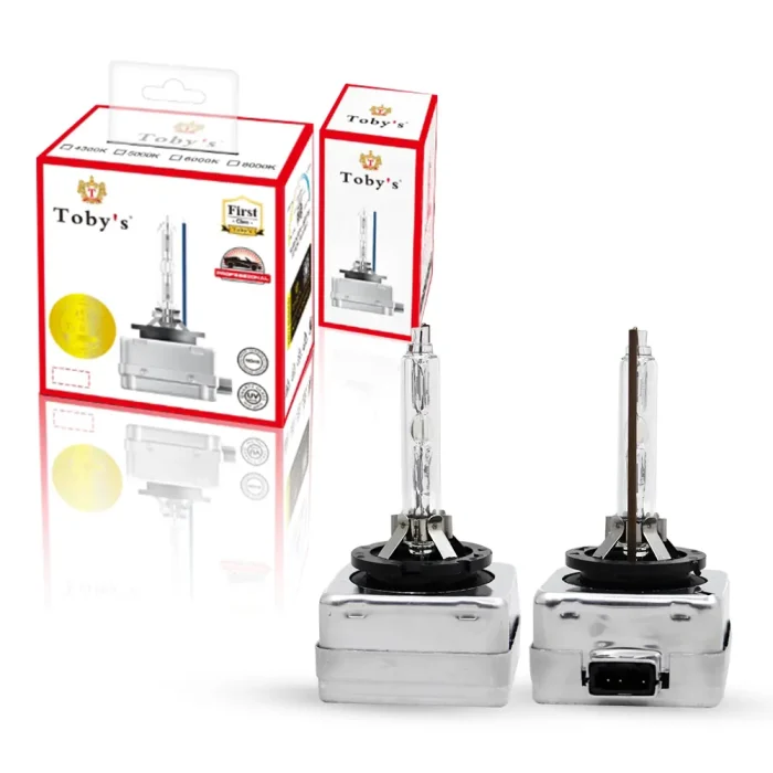 Toby's New 6000K Xenon HID Replacement Bulb Diamond White Metal Base 12V Car Headlight Lamps Head Lights 35W