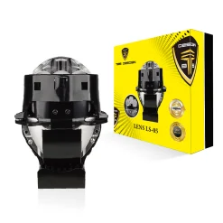 Tobys Lens LS-05 3 Inch Bi LED Projector 180watts/Pair power with 4300K Color Temperature Car Headlight Double Reflector