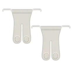 Toby’s HH02 Leather Car Seat Back Hook Bracket – Multi-Functional Headrest Organizer for Bags, Phones & Accessories, Supports 20KG Load, Easy Installation (2 Pack)