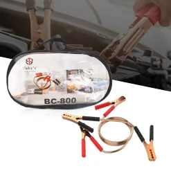 Toby’s BC-800 Heavy Duty Car Booster Jumper Cable 800AMP, 2.5M Length, 0.3mm × 170PCS Copper Wire, Strong Crocodile Clamps with Storage Bag