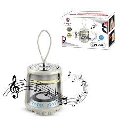 Toby's CPL-S04 Portable Camping Lantern with Bluetooth Speaker RGB Ambient LED Light, Type-C Rechargeable 1400mAh Lantern with Magnetic Base for Outdoor Camping, Emergency & Travel