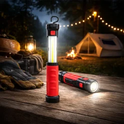 Toby’s BV-09 Rechargeable COB LED Work Light 440 Lumens Magnetic Portable Inspection Lamp with Hook, Type-C Charging & 8-16 Hour Runtime