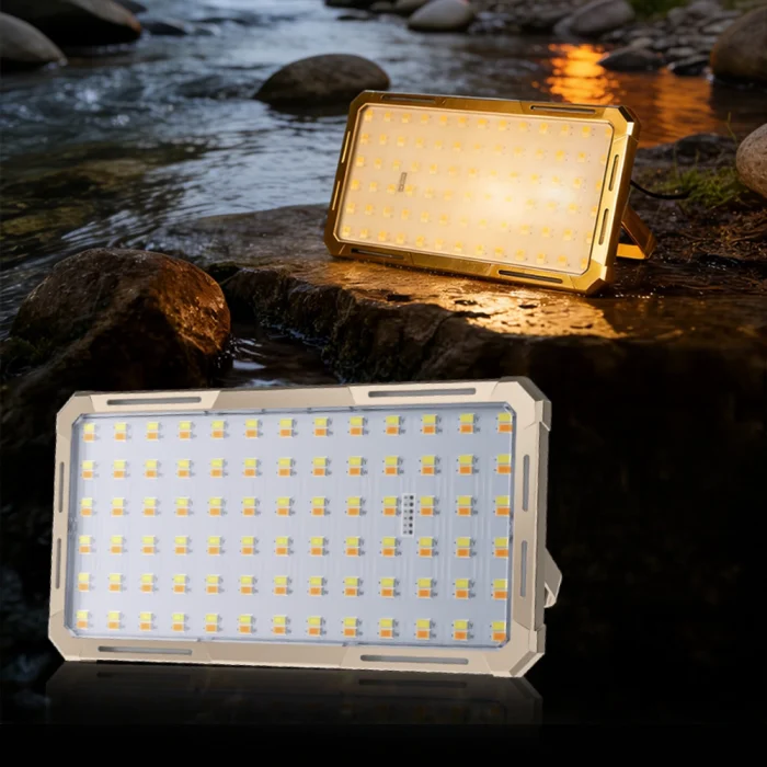 Toby’s CPL-T48 150W Portable LED Solar Work Light 15000 Lumens Rechargeable Flood Light with Solar & USB Charging IP66 Waterproof