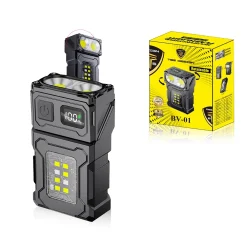 Toby’s BV-01 Mini LED Flashlight 200LM Rechargeable COB Work Light for Outdoor, Night Repair and Emergency
